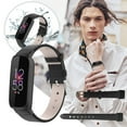 thumbnail image 1 of WIFKLSIIPG Bracelet Intelligent en Cuir pour Fitbit Luxe, Bracelet de Sport de Remplacement en Cuir, 1 of 6