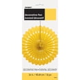 thumbnail image 3 of Tissue Paper Fan Decoration, 16 in, Yellow, 1ct, 3 of 6