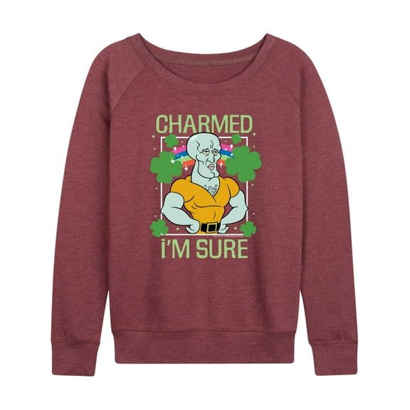 SpongeBob SquarePants - Charmed Im Sure - Women's Lightweight French Terry Long Sleeve Shirt