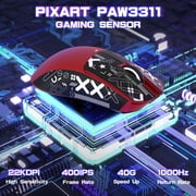 ATTACK SHARK X11SE Wireless Gaming Mouse, PixArt PAW3311 Gaming Sensor, BT/2.4G Wireless/Wired, 65 Hours Battery, Upgrade BK52820 Chip