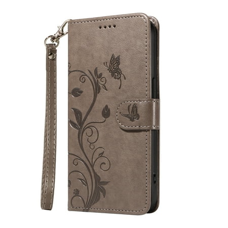 Flip Case for Xiaomi Redmi 12C 4G LTE, PU Leather Card Slots with Kickstand Function Shockproof Wallet Cover for Xiaomi Redmi 12C 4G LTE