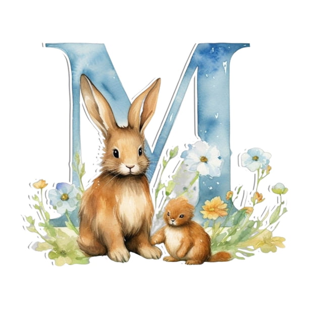 Colgante acrílico de 26 letras de Pascua para decoración del hogar