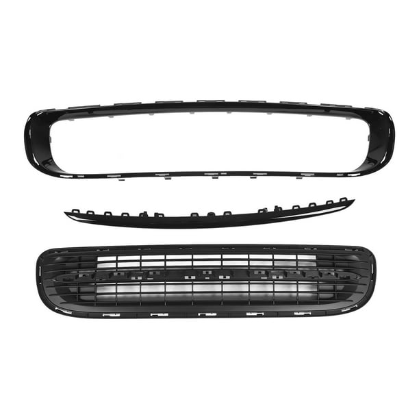 Front Bumper Lower Grille, 51117250787 Glossy Black Impact for