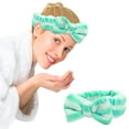 thumbnail image 2 of Gymayou Spa Headband for Washing Face Skincare Headband Microfiber Makeup Headbands for Women Green, 2 of 4
