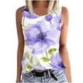 thumbnail image 2 of Odbmxy Plus Size Tank Tops for Women Summer Sleeveless Womens Top Floral Elegant Holiday Regular Leisure Tops,3XL, 2 of 5