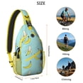 thumbnail image 4 of Classic Red and Green Apple Print Travel Sling Backpack, Lightweight Crossbody Bag with Cute Cartoon Fruit Pattern and Multi-Layer Storage for Apple Lovers, 4 of 6