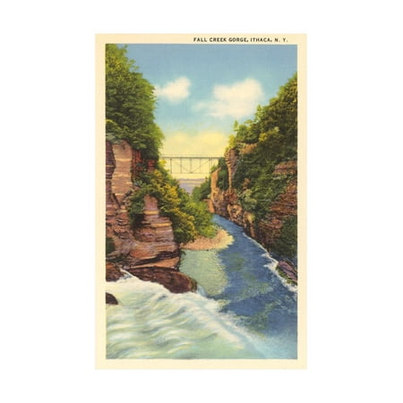 Fall Creek Gorge, Ithaca Print Wall Art (Best Gorges In Ithaca)