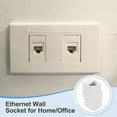 thumbnail image 4 of 5 Pack Cat 6A Ethernet Coupler, RJ45 Cat6A Coupler Jacks Female to Female Ethernet Adapter, White, 4 of 6