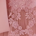 thumbnail image 5 of Girls Spaghetti Strap Dress, Thin Strap Flower Girl Dress with Floral Print, Elegant Tulle Party Gown for Wedding, Birthday and Special Occasions, Age 3-12 Years Pink 130, 5 of 8