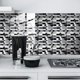 thumbnail image 4 of (A)25 piezas de pegatinas de pared de mosaico autoadhesivas para azulejos de cerámica y decoración de mármol, Hiser, impresión de ladrillos impermeables, pegatinas para baño y cocina (, 4 of 5