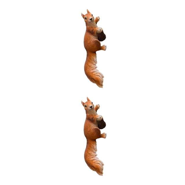 Bearachild Adorno de jardín, estatua de ardilla, figurita de Animal, mano de obra exquisita, accesorios para el hogar, decoración de patio Type1 NO1
