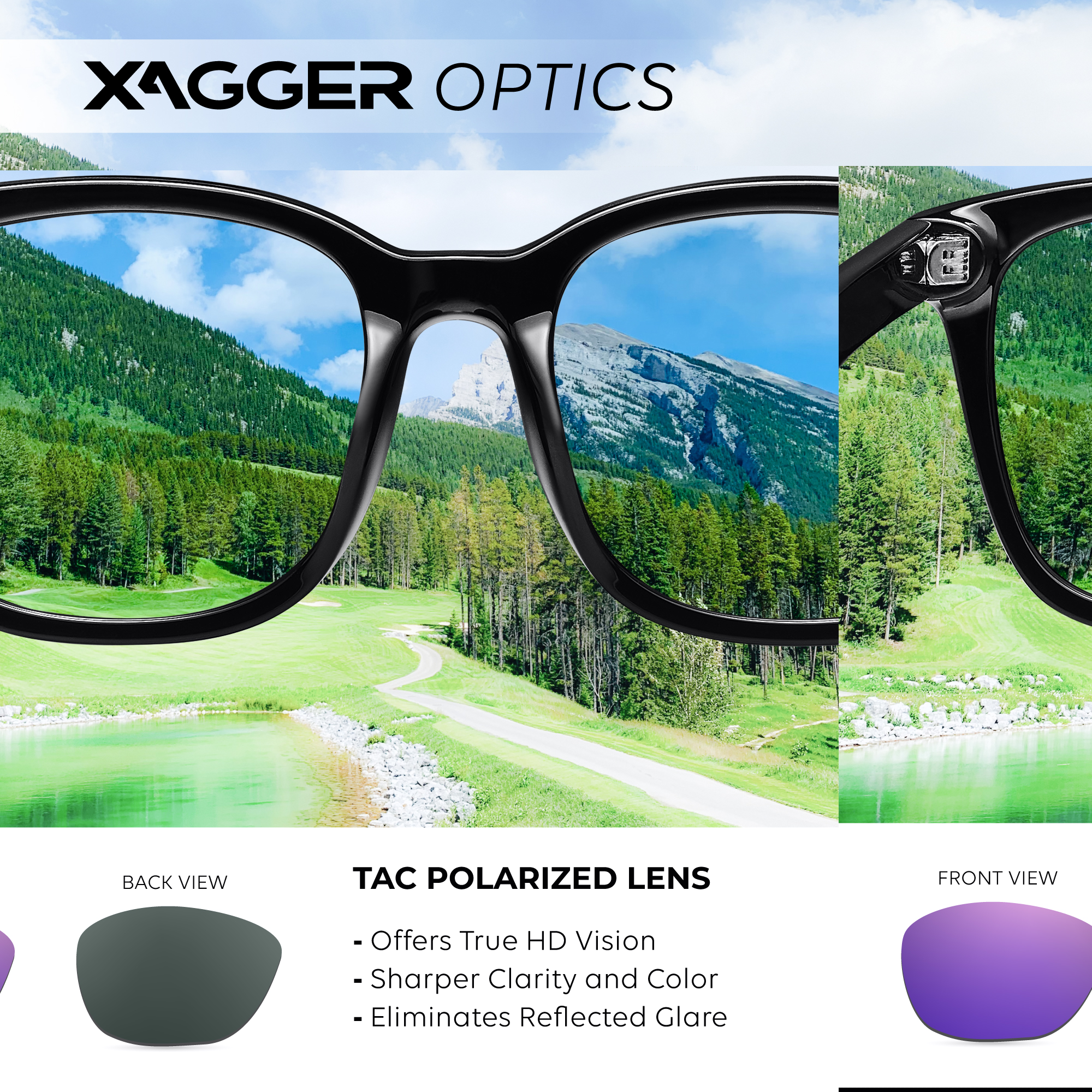 Polarized Square Mirrored Sunglasses with UV Protection Anti Glare Square Polarized Mirrored Sunglasses for Women Colorful 80 main image 4