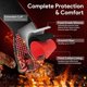 thumbnail image 3 of 32cm, A Pair BBQ Gloves, Oven Mitts Grilling Gloves - 1472 Extreme Heat Resistant Oven Gloves, Non-Slip Silicone Cooking Gloves for Grilling, Barbecue, 3 of 5