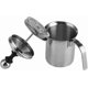 thumbnail image 2 of Milk Frother Double Mesh Coffee Milk Frother Cup Stainless Steel Creamer Foam Cappuccino Maker, 400ml, 2 of 5