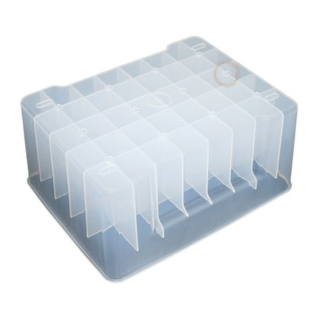 Necvior Fishing Box 40 Grid Fishing Tackle Box Storage Organizers Fishing Lined Box