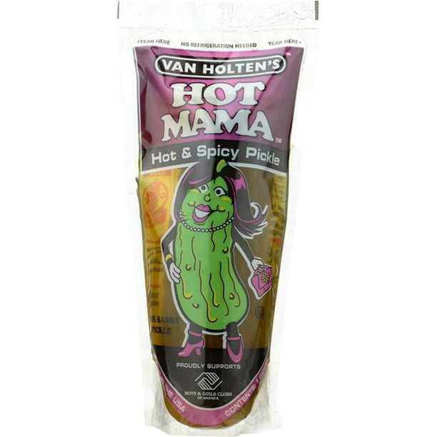 Van Holten 2347427 Hot Mama Dill Pickle Van in a Pouch, Pack of 24