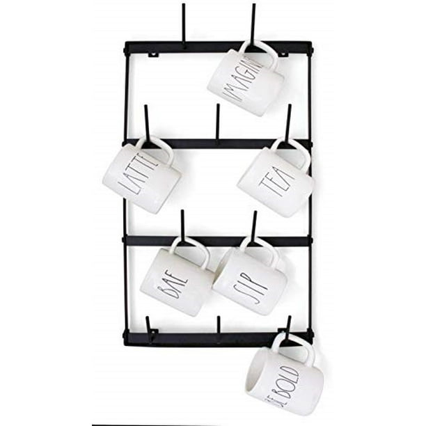 images Coffee Cup Rack Walmart claimed corner mini wall mounted mug rack 4 row metal storage display organizer for coffee mugs tea cups mason jars and more