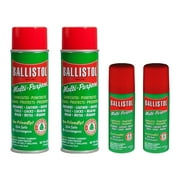 Ballistol 2x 6 oz Multi-Purpose Oil Lubricant Cleaner Protectant and 2x 1.5oz Aerosol Spray Bundle