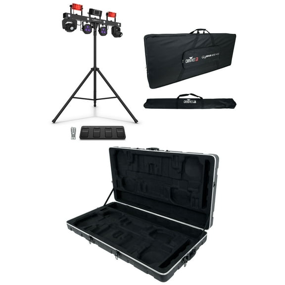 Chauvet DJ GigBAR MOVE   ILS Lighting System w/ Tripod Footswitch Remote Case