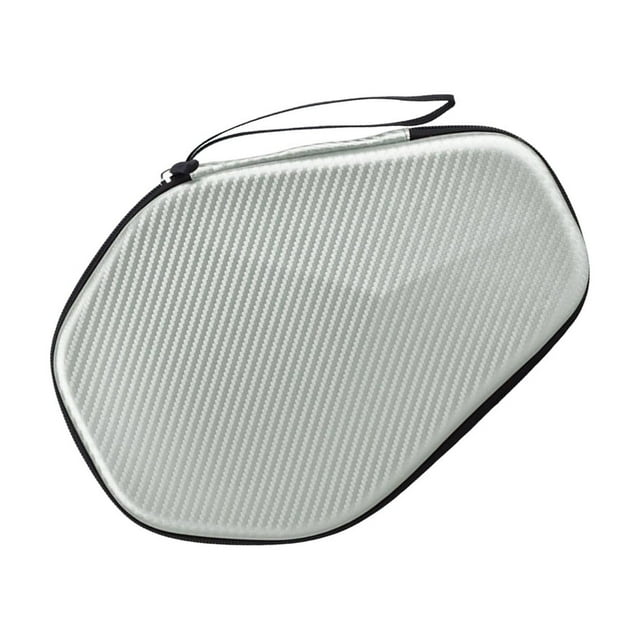 jinwen Portable Table Tennis Paddle Hard Case Table Tennis Racket Storage Bag Argent