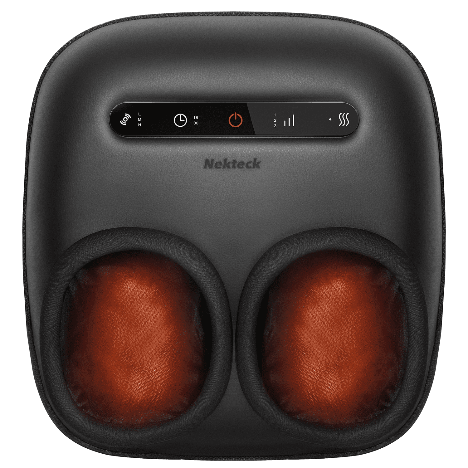 Nekteck Foot Massager with Heat, 2026 Shiatsu Foot Massage Machine, Air Compression, 3 Intensities, Foot Warmer, Fits Men Size 13