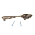 thumbnail image 1 of Aleación de zinc Negro mate/bronce Forma de vajilla Manija de gabinete sólido Accesorio de puerta de muebles (#6) VoborMX herramienta, 1 of 7