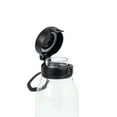 thumbnail image 3 of Your Zone 16 Fluid oz Plastic Water Bottle with Flip Top Chug Lid, No Straw, Clear with Black Lid, Reusable, 3 of 8