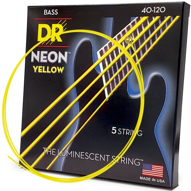 Cuerdas para bajo eléctrico DR Strings HI-DEF NEON NYB5-40