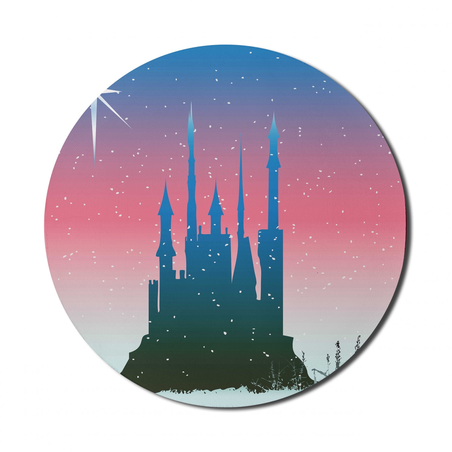 Fantasy Mouse Pad for Computers, Silhouette of Medieval Fairytale ...