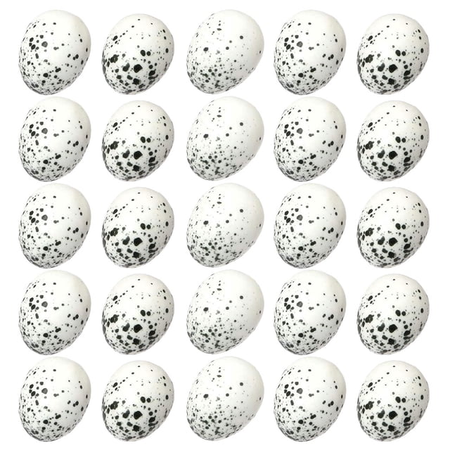 40 piezas de huevo de pájaro artificial Adornos de huevo de Pascua de la espuma de pascua de pájaro Fiesta de decoración del huevo