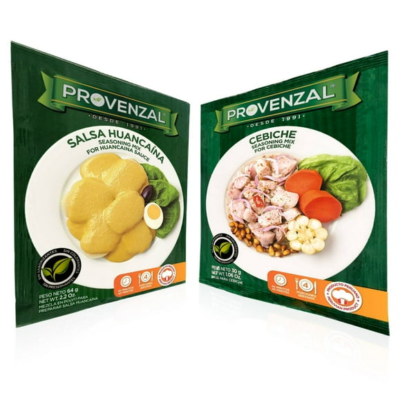 Provenzal Cebiche and Huancaina Seasoning Mix combo