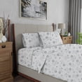thumbnail image 3 of Color sense Full Blush Brushed Cool & Crisp Cotton Blend Percale 4-Piece Bedsheet Set, 3 of 4