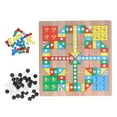 thumbnail image 4 of Flying Chess Toy, Gobang Bright Colors Composite Wood Compact With Checkerboard Storage Bag Dice For Home For School 2-in-1 Chess, 4 of 8