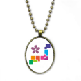thumbnail image 1 of Japanese Flower Symbolizes Sports Culture Necklace Vintage Chain Bead Pendant Jewelry Collection, 1 of 3