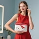 thumbnail image 4 of Bolsa de maquillaje AmbeAlla, bolsa de cosméticos impermeable Hello Kitty, color rojo, 4 of 9