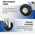 thumbnail image 3 of Heavy Duty 2-in-1 Appliance Cart Hand Truck Dolly, 1000 Lbs Capacity, Inflatable Wheels - Ideal for Moving Appliances, Boxes, Furniture, Folds Easily for Storage, Perfect for Indoor & Outdoor Use, 3 of 14