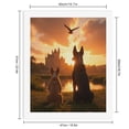 thumbnail image 2 of Paint By Numbers Kit for Adults Beginner - Dogs Watching Sunset By Castle DIY Canvas Painting Kits for Adults, Frameless Paint By Number for Adults for Home Wall Decor 16x20 Inch, 2 of 7