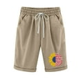thumbnail image 1 of Pantalones Cortos Casuales Impresos Sueltos de Alta Cintura Shorts de Carta, Sexy Casual Blusa Y Pantalones Cortos, 1 of 3