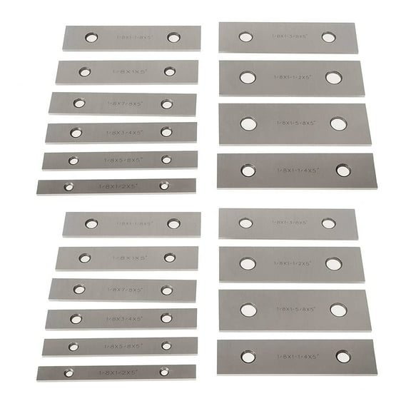 findmall 10 Pair 1/8 x 5 Precision Parallel Block Set .0002 Hardened Gage Gauge Tool Set