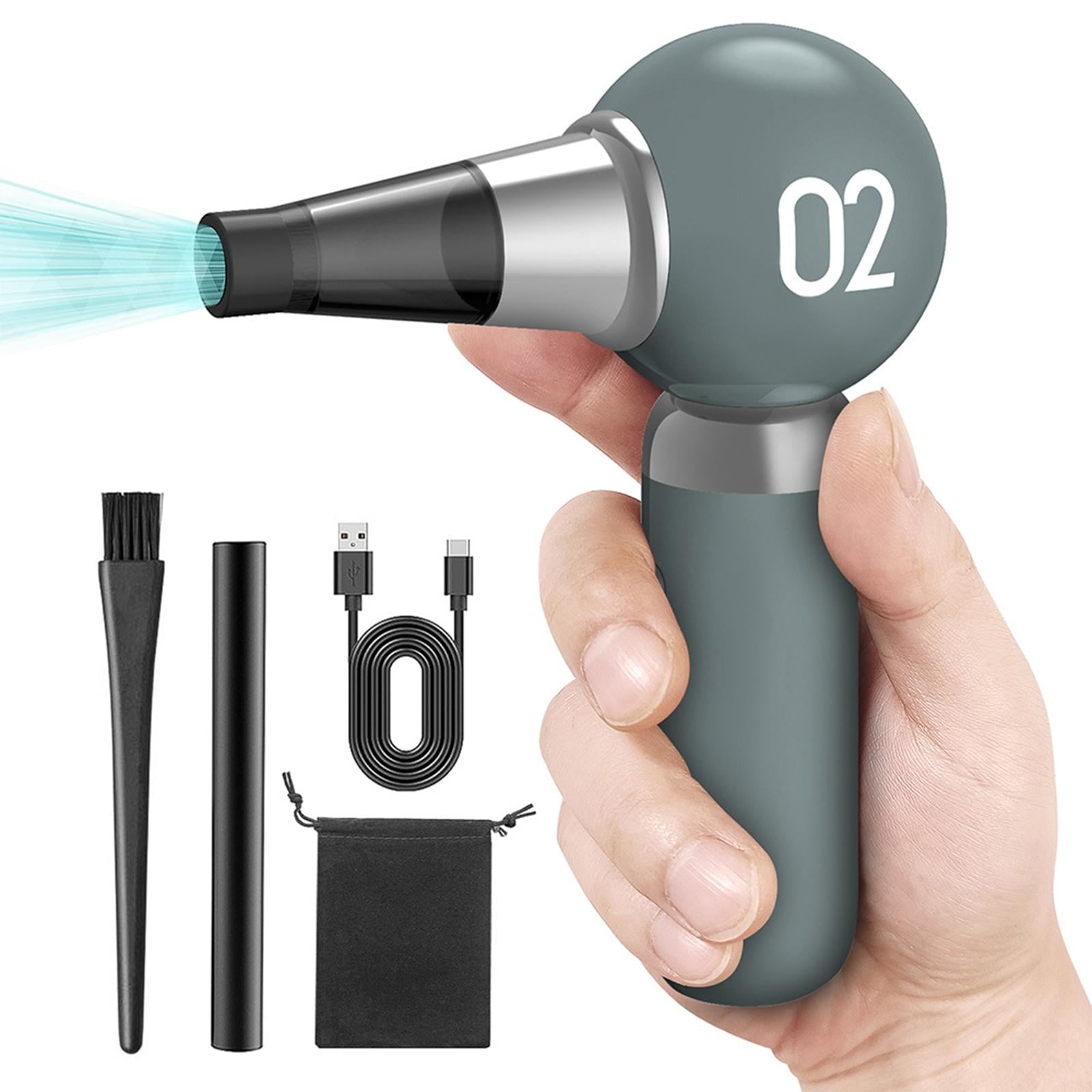 Fiocias Electric Air Duster Air Blower Mini Fan Dust Blower Portable Turbofan Air Duster