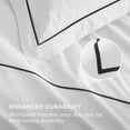 thumbnail image 3 of Funda de edredón Bedsure Luxury Hotel King Size, 100% algodón blanco, 3 of 9