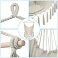 thumbnail image 5 of enyopro Hammock Chair Macrame Swing, Bohemian Large Cotton Rope Hanging Macrame Swing Chair for Bedroom/Patio/Porch/Deck/Yard/Garden, Cotton Weave Hanging Rope Swing Chair, JA1115, 5 of 9