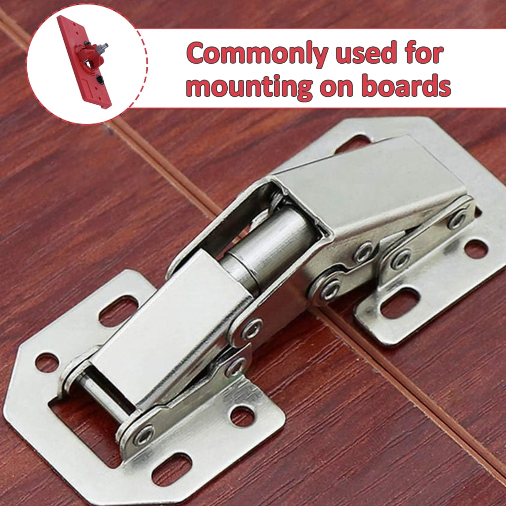 Zeiwohndc 35mm Hinge Boring Jig Woodworking Hole Drilling Guide Locator Hole Opener Set