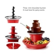 thumbnail image 5 of Three Layer Chocolate Fountain Machine Detachable Mini Nostalgia Melting Chocolate Fondue Chocolate Melt Fondue EU PLUG, 5 of 5