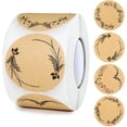 thumbnail image 1 of 500 piezas de pegatinas de papel kraft, etiquetas autoadhesivas de 5 cm, pegatinas para tarros de mermelada-A, 1 of 5