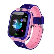 Clearance Sale Kids Smart Watch Phone For Girls Boys With Gps Locator Pedometer Fitness Tracker Touch Camera Anti Lost Alarm Clock Q12B