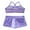 Light Purple, variant on YEAHDOR Kids Girls 2 Piece Ballet Active Outfit Shiny Dance Gymnastics Tank Top with Booty Shorts