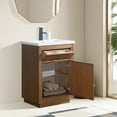 thumbnail image 2 of Vanity Art 24" Single Bathroom Vanity with Sink, Freestanding Bath Storage Cabinet with Ceramic Top, 2 of 8