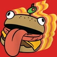thumbnail image 2 of Girl's Fortnite Durr Burger Sticker Graphic Tee Red Large, 2 of 5