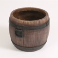 thumbnail image 1 of Brown Whiskey Barrel 12in. Dia. Bowl Planter, 1 of 5